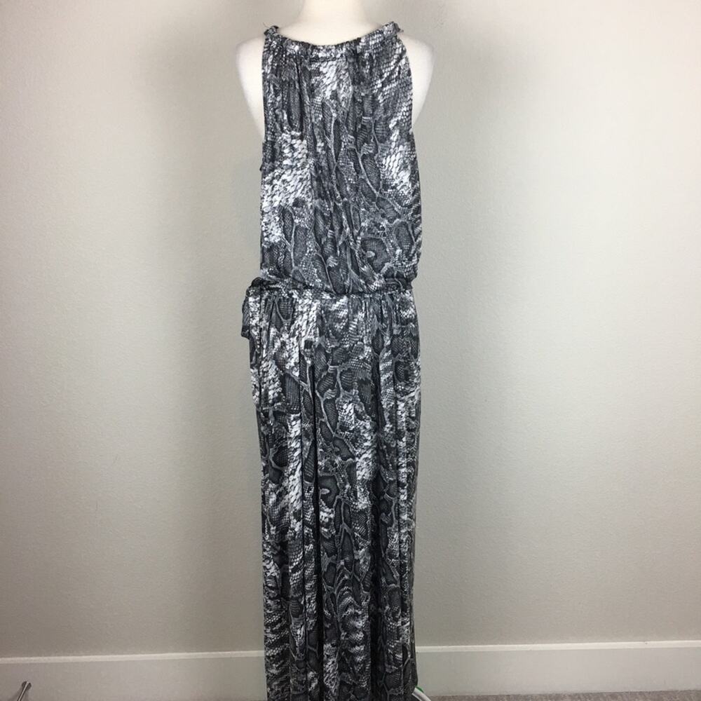 Lane Bryant Black & White Snake Print Sleeveless  Maxi Dress 18/20 - Picture 4 of 6